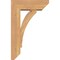 Ekena Millwork Thorton Slat Smooth Bracket w/ Offset Brace, Western Red Cedar, 5 1/2"W x 14"D x 22"H BKT0604X14X22THR06SWR - alternate 2